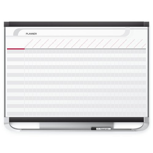 Quartet Prestige 2 Magnetic Total Erase Project Planner, 4 x 3 Feet Board with 28 Row/42 Column Chart (PP43P2)