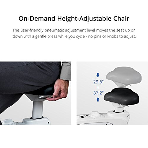 Flexispot Stand up Desk Riser with Under Desk Bike Sit Stand Move Total Solution