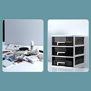 QSJY File Cabinets A4 Plastic File Drawer Expanding Organizer White Stand - 9.84×12.38×16.83inch