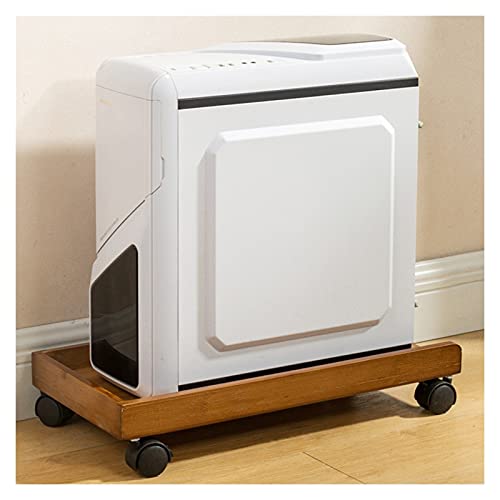 Computer Tower Stand Printer Table with Protective Side CPU Stand Cart Table - Color: A