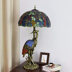 MaGiLL Vintage Style Tiffany Desk Lamp 17 Inches