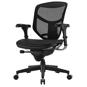 WorkPro Quantum 9000 Series Ergonomic Mid-Back Mesh Chair, Black