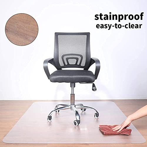 HOBBOY Clear Plastic Hard-Floor Chair Mat 2mm Thick - Waterproof - Various Sizes