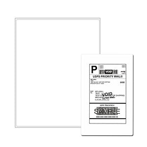 Full Sheet Address Shipping Labels - 8-1/2" x 11" - 5000 Labels