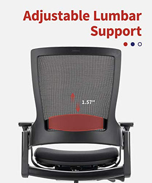 CLATINA Swivel Executive Office Chair with 3D Armrest and Lumbar Support