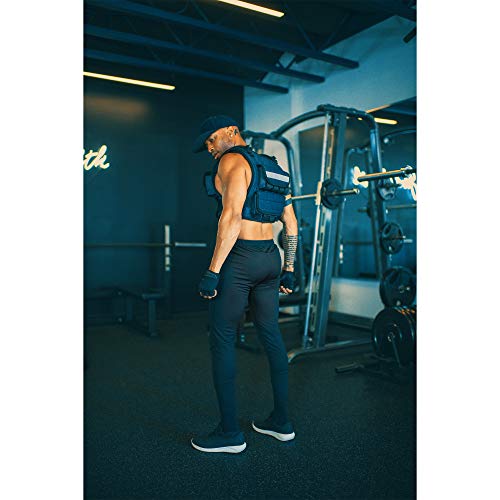 miR Air Flow Weighted Vest with Zipper Option 20lbs - 60lbs (50lbs, Standard) Black