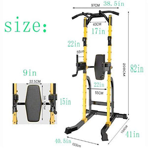 ZXNRTU Strength Training Equipment Strength Training Dip Stands Adjustable Power Tower Pull Up Bar Tower Dip Stands Multifunctional Single Parallel Bars Workout Machine