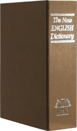 BARSKA CB11990 Combination Lock Brown Dictionary Diversion Book Safe Lock Box, Orange