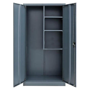 Global Industrial Assembled Janitorial Cabinet, 36x18x72, Gray