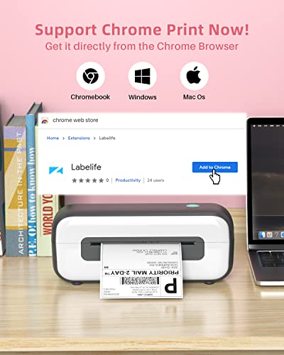 Thermal Label Printer, Phomemo Label Printer, Thermal Printer for Shipping Labels, Shipping Label Printer for Small Business, Compatible with Etsy, Ebay, UPS, USPS, Amazon, Support Multiple Systems
