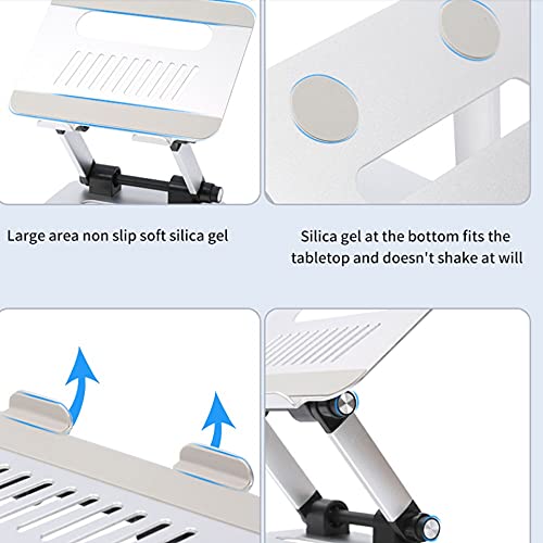 YFSDX Aluminum Laptop Support, Laptop Lifting Board Computer Portable Support Cooling Riser Support Accessories
