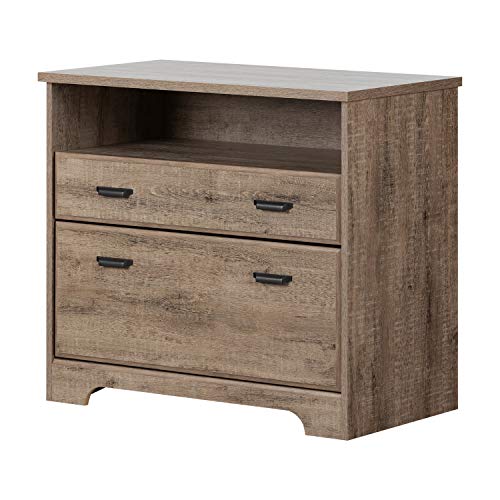 South Shore Versa 2-Drawer File Cabinet, Gray Maple