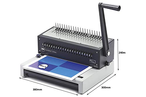 GBC CombBind C250Pro Binding Machine, 20 Sheet Punch, 450 Sheet Binding, A4, Black
