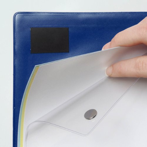 StoreSMART - Magnetic Closure Pocket - Magnetic-Back - 50-Pack - Blue - 8.5" x 11" (MCP8511MBPQB-50)