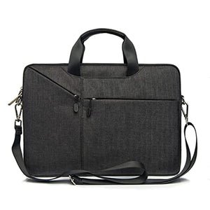CHNOI Laptop Bag Laptop Liner Bag Ladies Briefcase Shoulder Crossbody Waterproof Shockproof (Color : Black, Size : 13.3/13 inches)