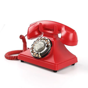 None Vintage Audio Guest Book Telephone Retro Style Rotary Phone for Wedding Party Gathering (Color: D, Size: As Shown)
