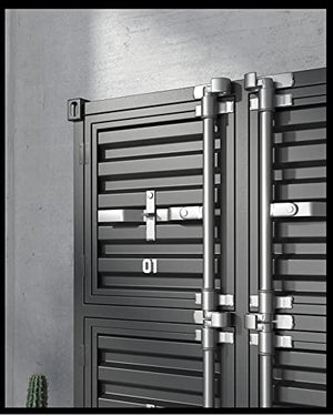 None Industrial Storage Cabinet with Door, Gray Metal Locker Cabinet (12 Doors)
