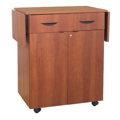Safco Products 8962CY Hospitality Service Cart, Cherry