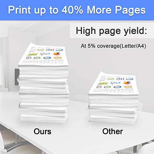 6 Pack Black TN850 TN-850 Compatible Toner Cartridge Replacement for Brother DCP-L5500DN L5600DN MFC-L6700DW L6800DW L6900DW HL-L6200DW L6250DW L5000D L5100DN Printer Toner Cartridge[High Yield]