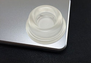 Isolate It! Clear Round Vibration Isolating Wall Stop Door Stop Bumpers - 500 Pack