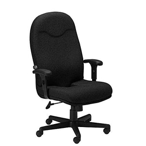 Mayline 9413AG2113 Comfort Series Executive High Back Chair with T-Pad Arms, Black