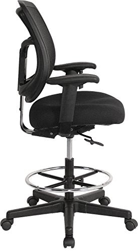 Eurotech Seating Apollo DFT9800 Drafting Stool, Black