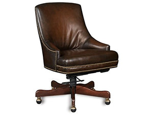 Hooker Furniture Heidi Executive Swivel Tilt Arm Chair, Brown