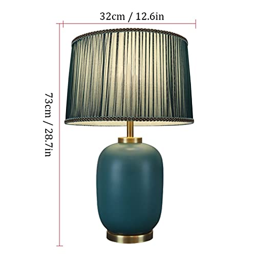 EARSHOT Modern Handmade Ceramic Desk Lamp with Pure Copper Base