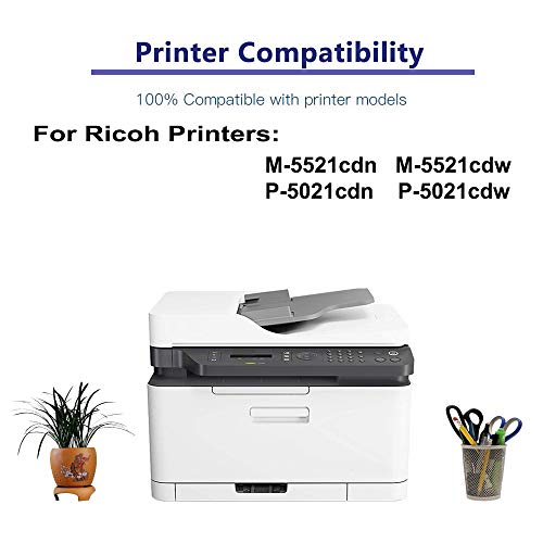 8-Pack (2BK+2C+2Y+2M) Compatible High Yield TK5232 (TK-5232BK+ TK-5232C+ TK-5232Y+ TK-5232M) Laser Printer Toner Cartridge Used for Kyocera ECOSYS M-5521cdn M-5521cdw P-5021cdn P-5021cdw Printer