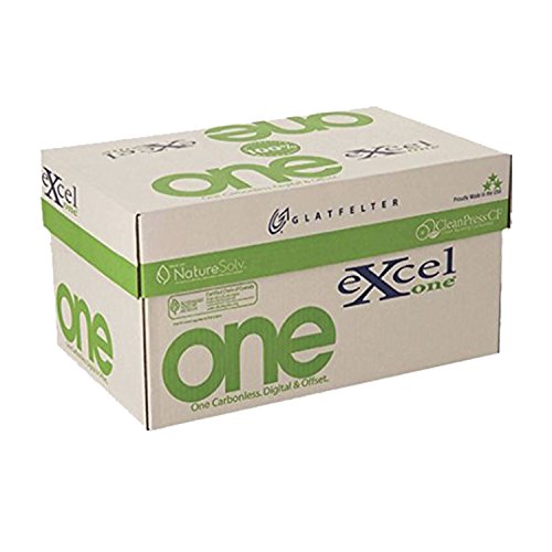 8.5 x 11 Excel One Carbonless Paper, 3 part Reverse (Bright White/Canary/Pink), 8 REAMS