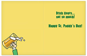 4469 'Irish Eyes Are Smiling' - Funny St. Patrick's Day Greeting Card with 5" x 7" Envelope by NobleWorks
