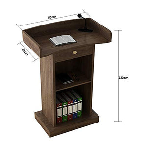 CAMBOS Lectern Podium Stand with Drawer and Cabinet