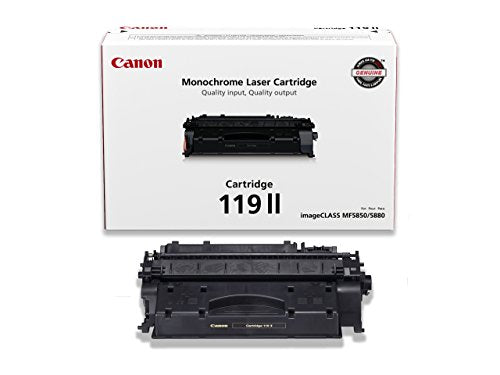 Canon Genuine Toner, Cartridge 119 II Black, High Capacity (3480B001), 1 Pack, for Canon imageCLASS MF5800 /5900 / 6100 Series, MF410 Series, LBP6300 / 6600 Series, LBP250 Series Laser Printers