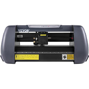 VEVOR Vinyl Cutter Machine, 375mm Vinyl Printer, Maximum Paper Feed 14 inch Plotter Printer with Adjustable Force and Speed Vinyl Cutting Machine for Sign Making Vinyl Plotter Cutter Machine