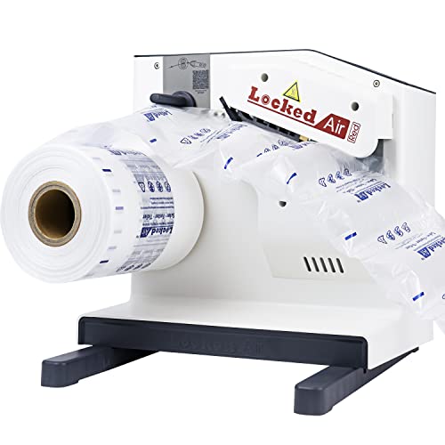 Air Cushion Machine No Preheat Fast Speed 26ft/min with 328' Free Air Pillow Film Rolls Portable Small Air Bubble Maker Machine 110V Packing Supplies for Industrial Business