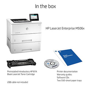 HP LaserJet Enterprise M506x Monochrome Printer, (F2A70A)