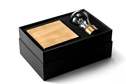 FLYTE Levitating LED Light Bulb with Oak Wood Base