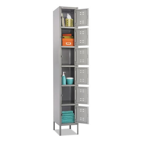 Safco Products 5524GR Six Tier Box Locker, Gray