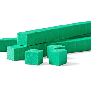 hand2mind 1610 Green Foam Base Ten Blocks, Place Value Manipulatives, Base 10 Blocks, Counting Manipulatives, Math Manipulatives First Grade, Math Blocks, Place Value Blocks, Base 10 Math