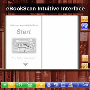 Plustek CCD Flatbed Book Scanner eBookScan 3800 - Bundle eBookScan Easy Convert Book to Digital, Support Multi-Language OCR