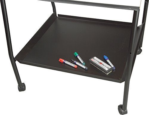 Best-Rite Wheasel, Double Sided Dry Erase Melamine Whiteboard Easel, 65"H x 28.75"W x 27"D (759)