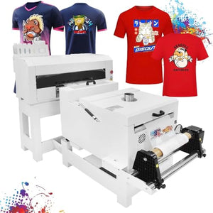 Generic A2 40cm XP600 I1600 Head Commercial DTF Garment T-Shirts Printer with Powder Shaking Machine