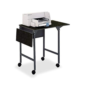 Safco Drop Leaves Machine Printer Stand, 36" Width x 18" Depth, Black