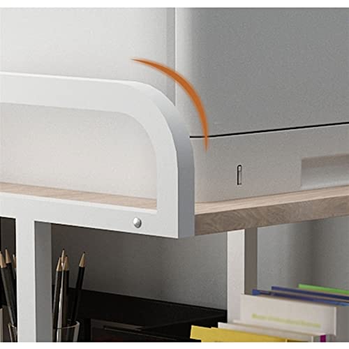 LOVULIFE Computer Tower Stand Printer Table with Extended Desktop Host Storage Shelf
