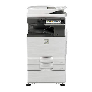 Sharp MX-M5050 Tabloid-Size Monochrome Laser Multi Function Printer - 50ppm, Copy, Print, Scan, Auto Duplex, Network-Ready, 2x500 Sheets Drawers, Stand
