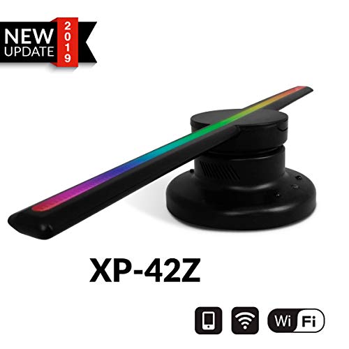 Xpectway 3D Hologram WiFi App Control Advertising Display Led Fan 3TF-42Z - Amazing 3D Videos and Photos - The 3D WiFi Led is Ideal for Store Signs,Casinos,Restaurants,Bar Signs - 16.9in - 43cm