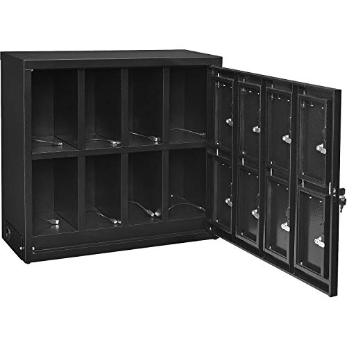 Global Industrial 8 Door Tablet & Cell Phone Charging Locker with Keyed Lock & Hasp