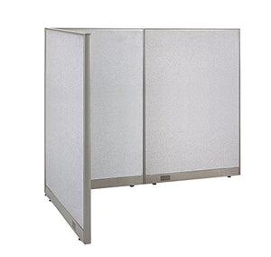 GOF Freestanding L Shaped Office Partition, Large Fabric Room Divider - 48" D x 84" W x 72" H