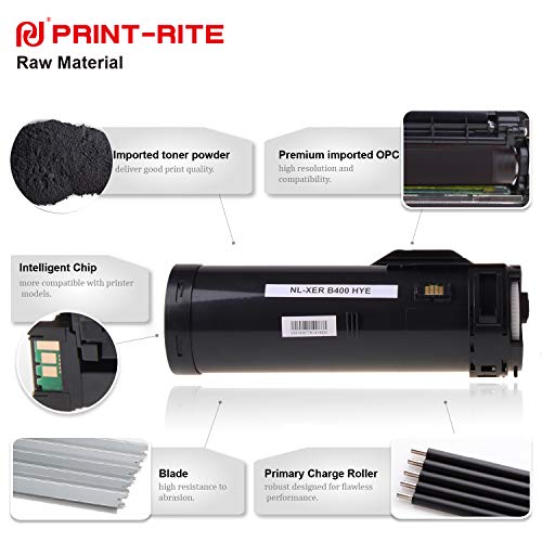 PRINT-RITE Toner Cartridge for Xerox B400 B405 106R03584 Black 24600 Page Yield