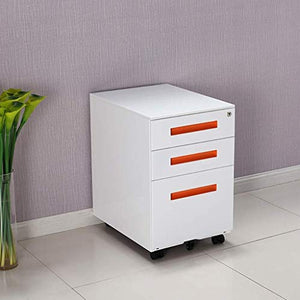 None File Cabinet with Lock and Wheels